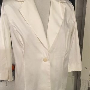 White Blazer Sz L